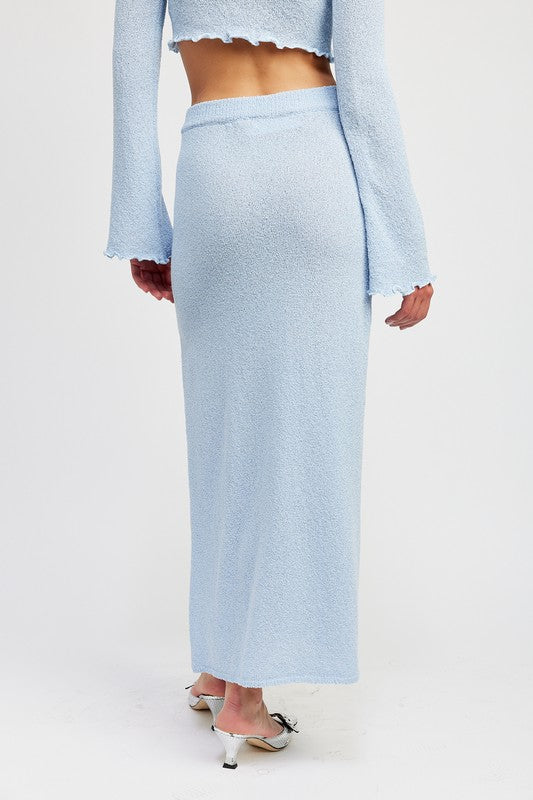 ELIZA MAXI SKIRT- WHITE