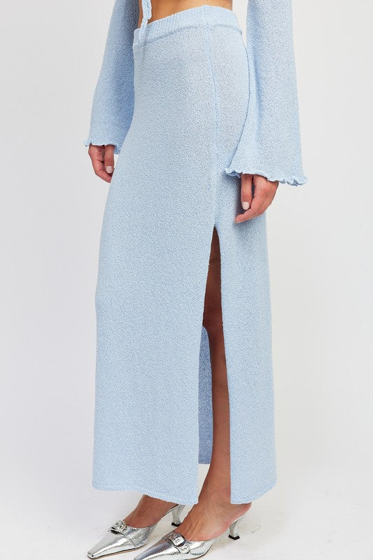 ELIZA MAXI SKIRT- WHITE