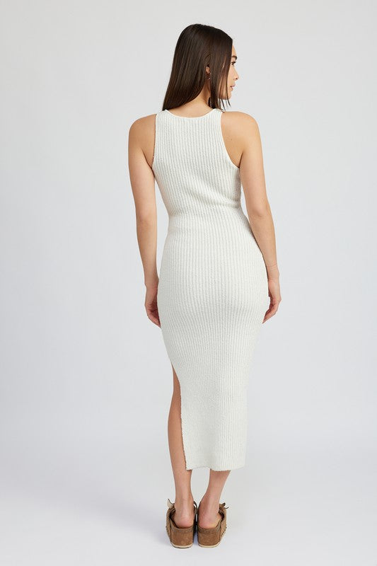 LEYLA CROCHET DRESS- WHITE