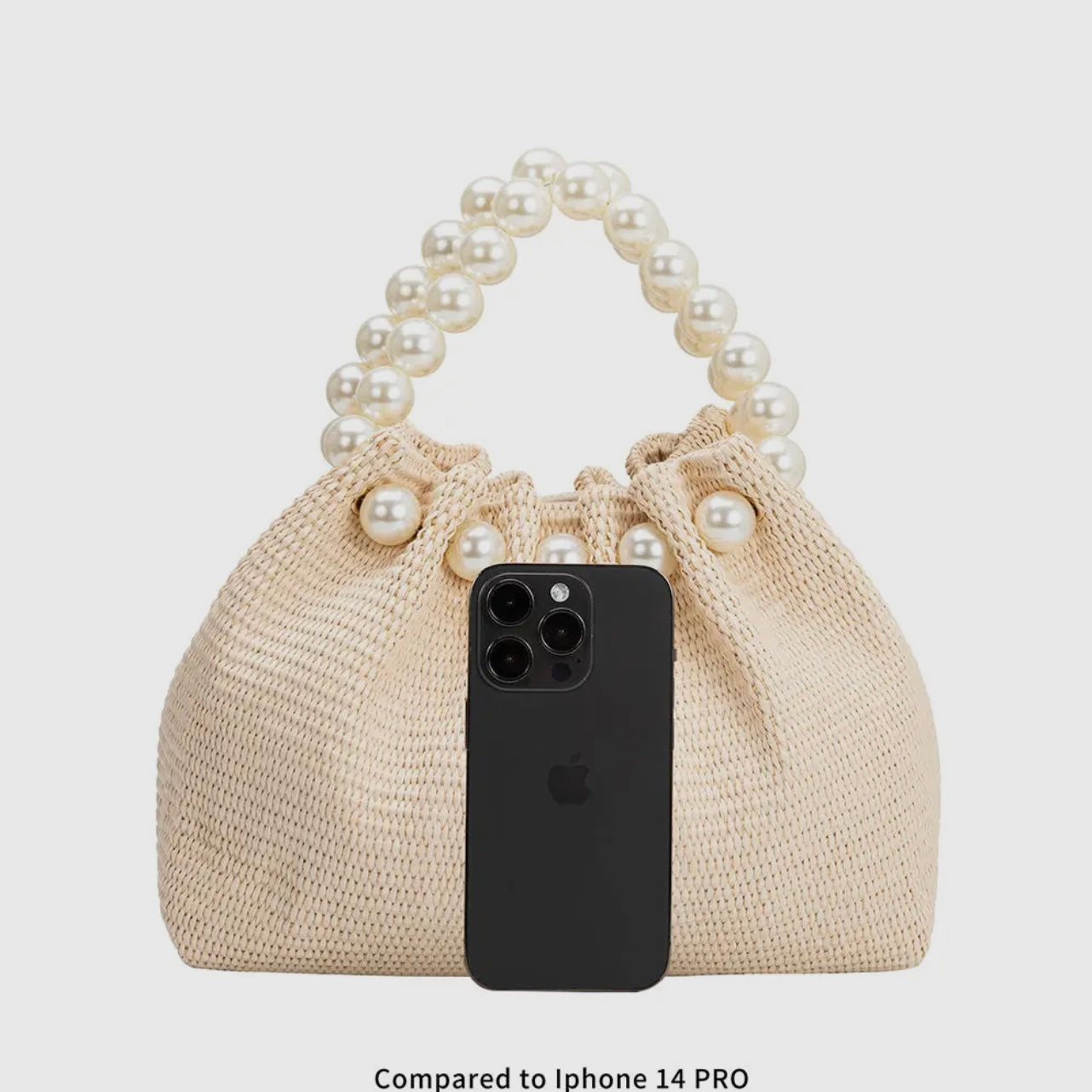 Josie Natural Small Straw Top Handle Bag