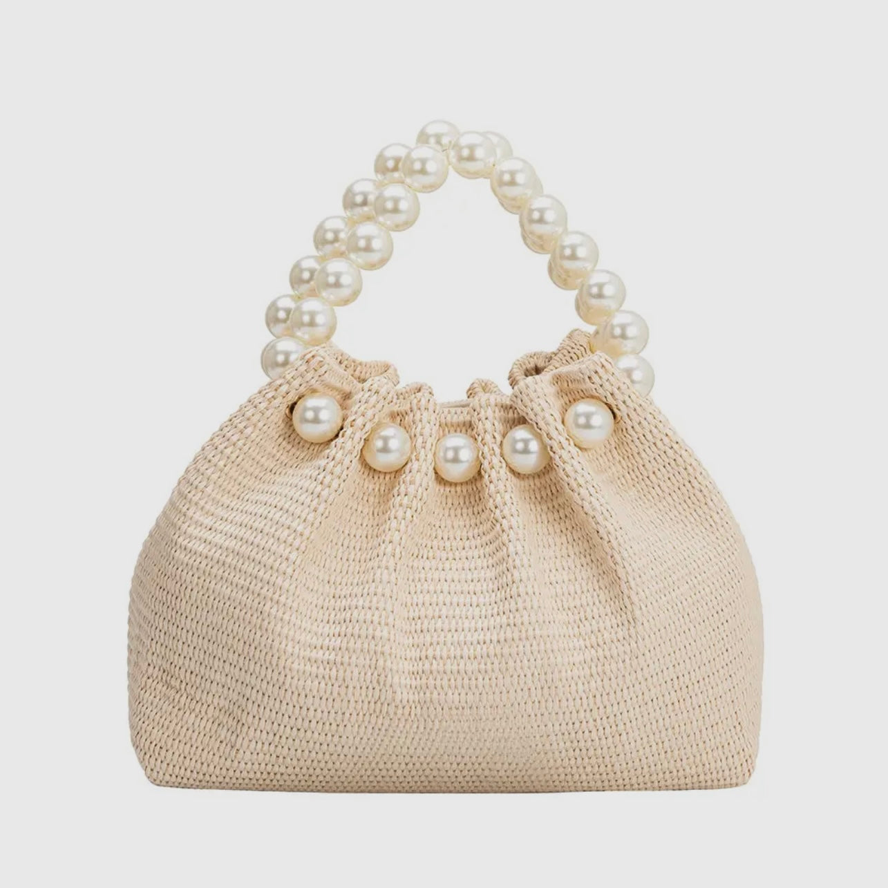 Josie Natural Small Straw Top Handle Bag