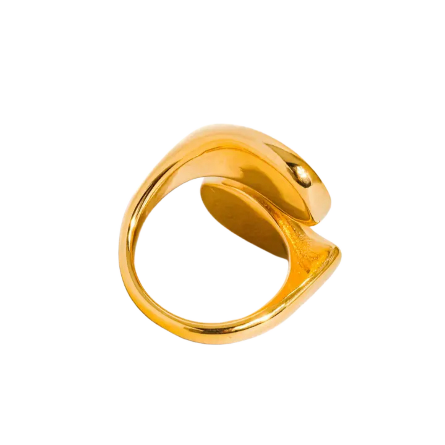 SELENE WAVY PEARL RING