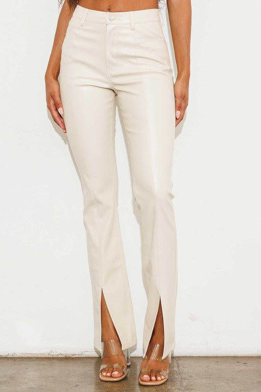 VIKI VEGAN LEATHER PANTS
