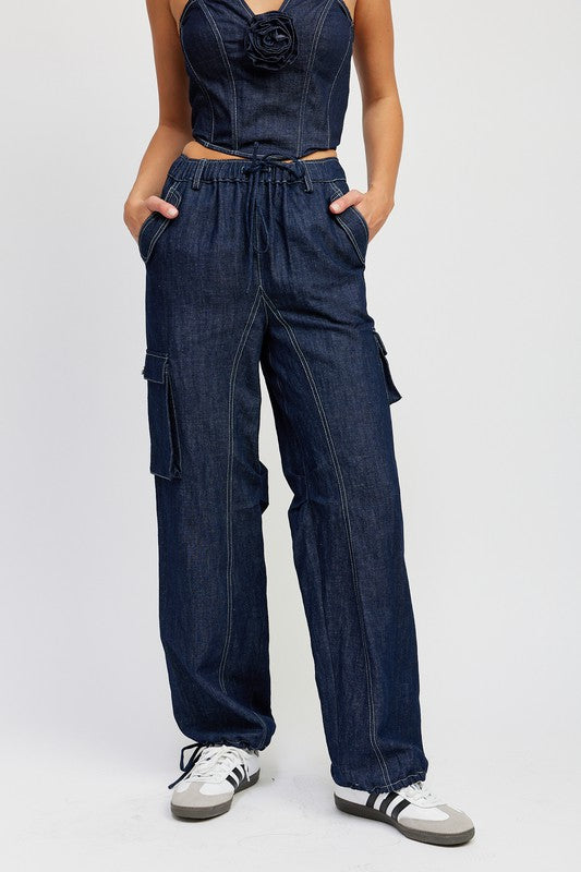 EVETTE DENIM PANTS