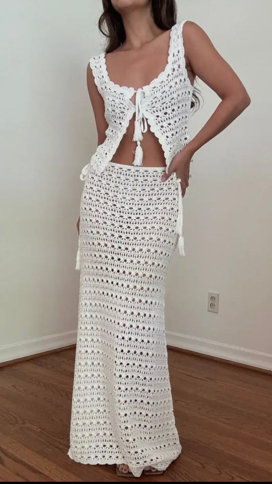 MIREYA CROCHET SKIRT SET~ PREORDER