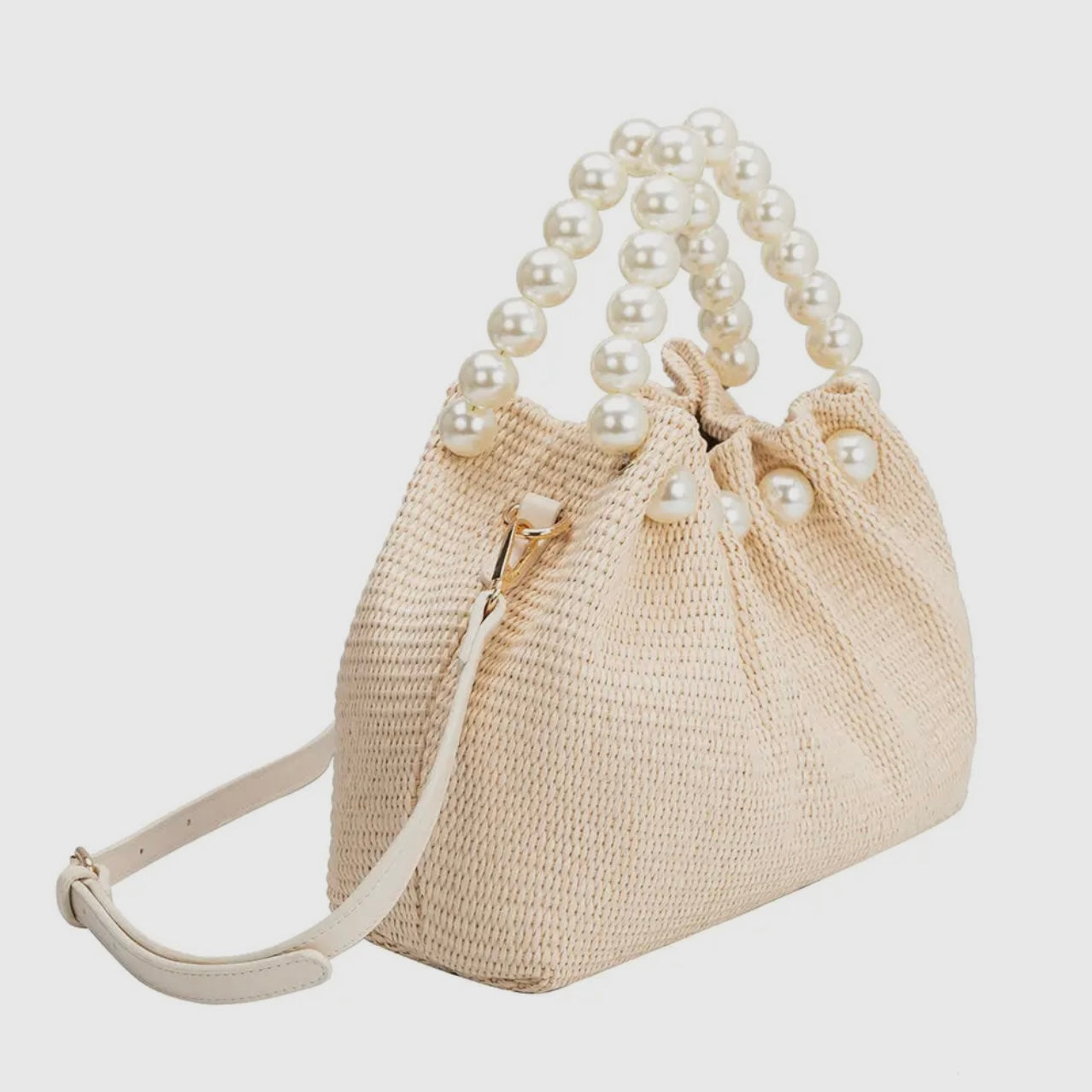 Josie Natural Small Straw Top Handle Bag