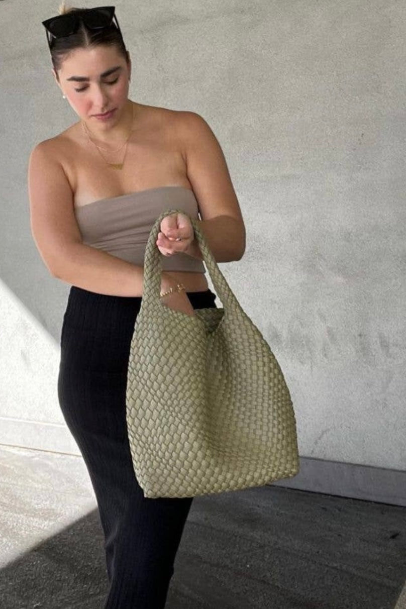 Johanna Recycled Vegan Shoulder Bag in Ivory